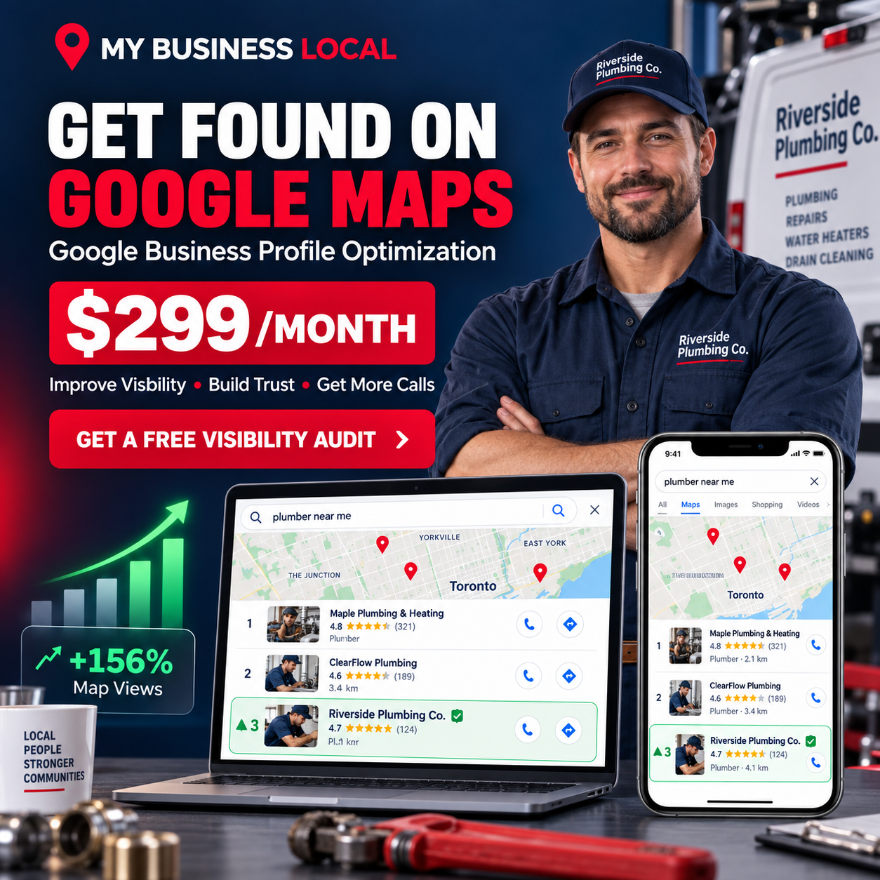 Get found on Google Maps with Google Business Profile optimization
